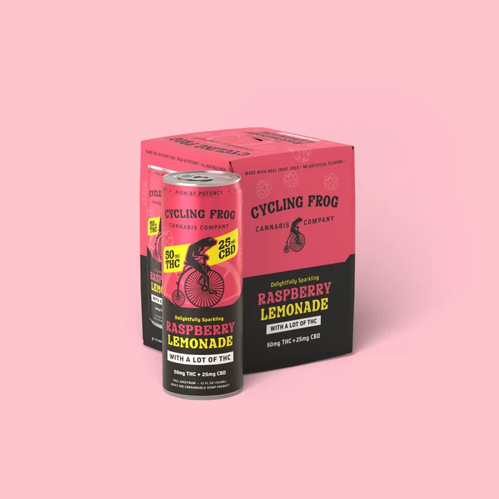 Cycling Frog 50mg THC + 25mg CBD Raspberry Lemonade