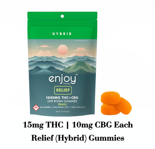 Enjoy Hemp 15mg Delta 9 + CBG Relief Gummies