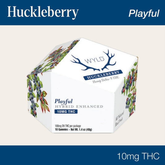Wyld 10mg Delta 9 THC Hybrid Huckleberry Gummies