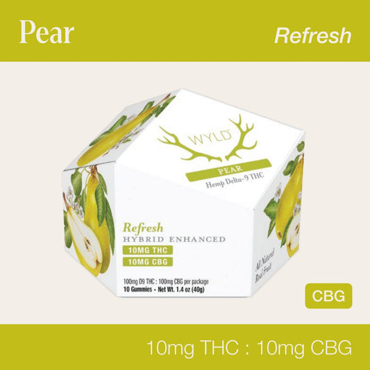 Wyld Hemp THC + CBG Hybrid Pear Gummies