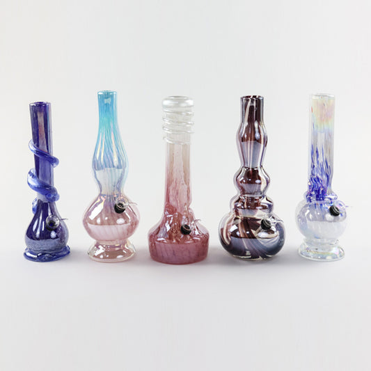 Large Lamp Glass Water Pipe - 12 Inch