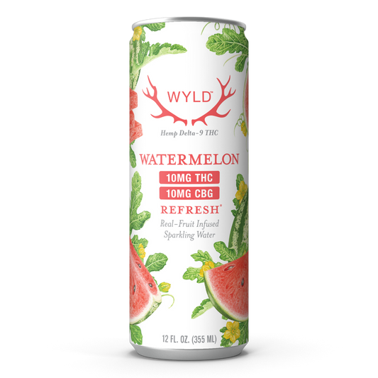 Wyld 10mg Delta 9 + 10mg CBG Watermelon Sparkling Water