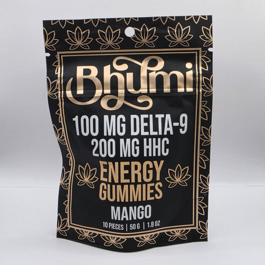 Bhumi Delta 9 THC + HHC Energy Mango Gummies
