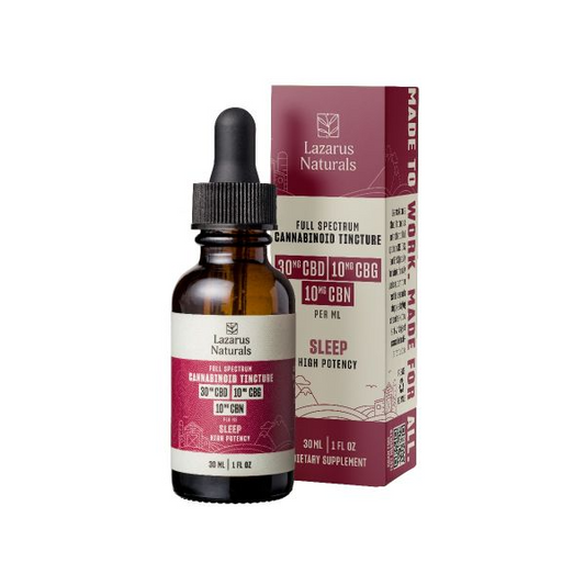 Lazarus Naturals Full Spectrum Sleep CBD/CBG/CBN Oil Tincture